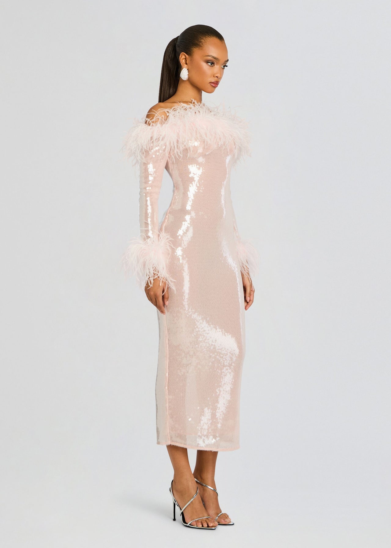 Retrofete Petal Dress in Rose