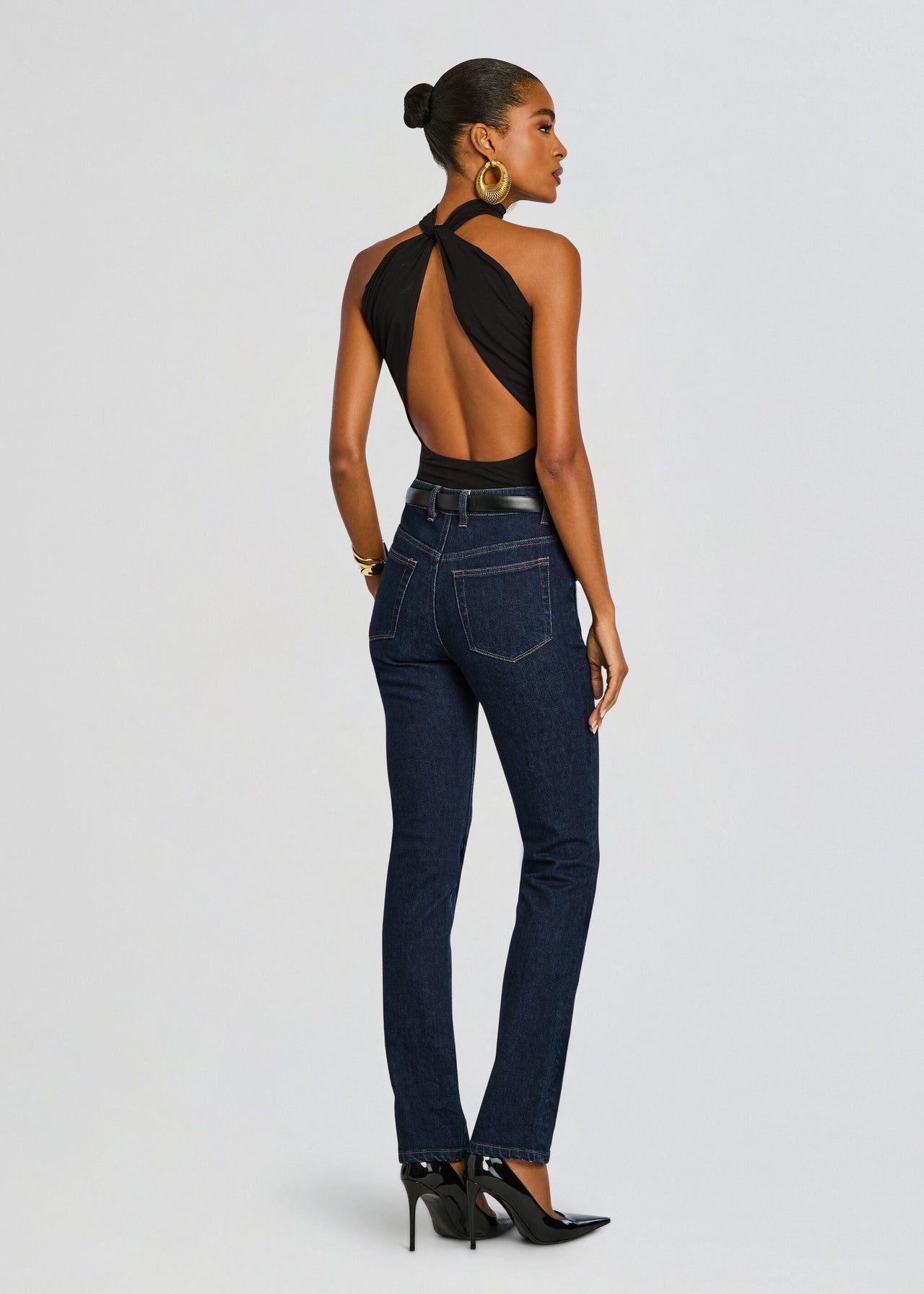 Semi Open Back Bamboo Open Back Bodysuit – Retrofete