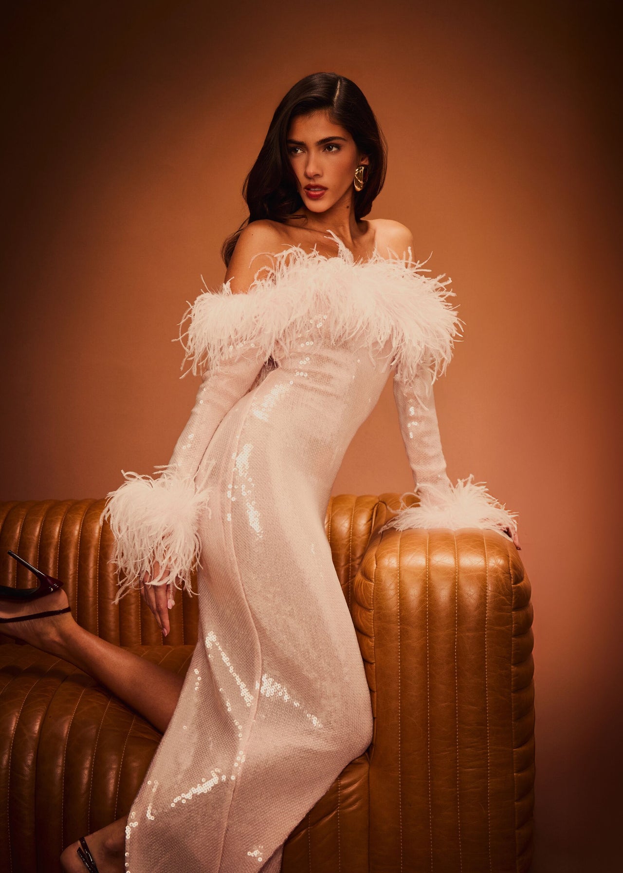 Retrofete Petal Dress in Rose