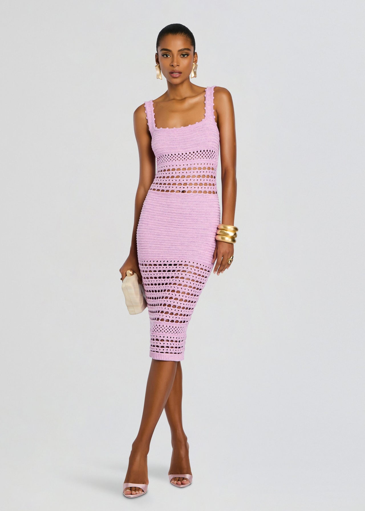retrofte Women's Avril Metallic Crochet Dress - Red - Casual Dresses retrofte Women's Avril Metallic Crochet Dress - Red - Casual Dresses