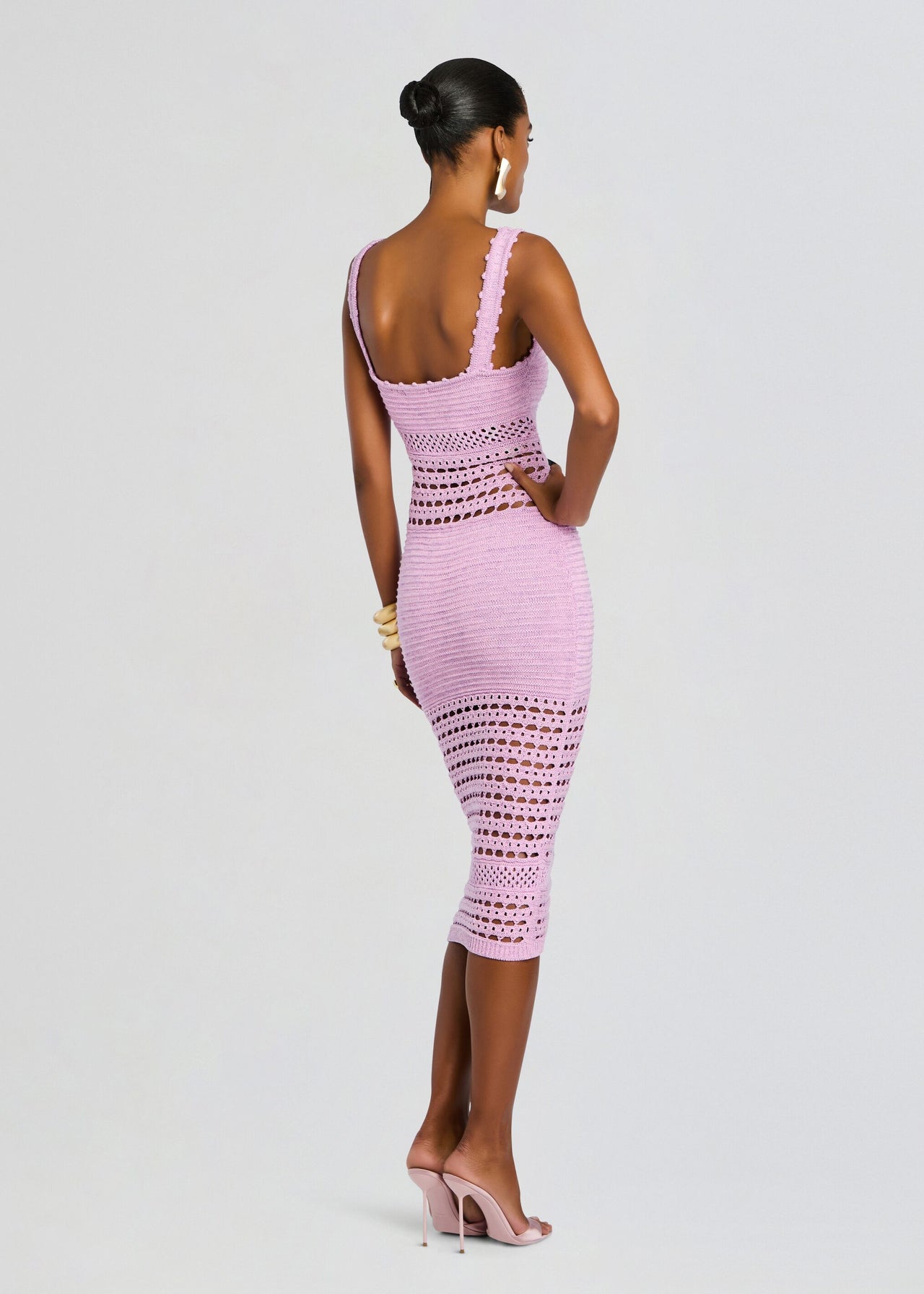 white christmas dresses Feeling Inspired Lavender Purple Crochet Dress – Shop the Mint main image 0