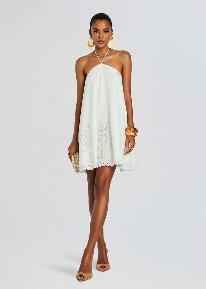 Hemant & Nandita Halter Mini Dress