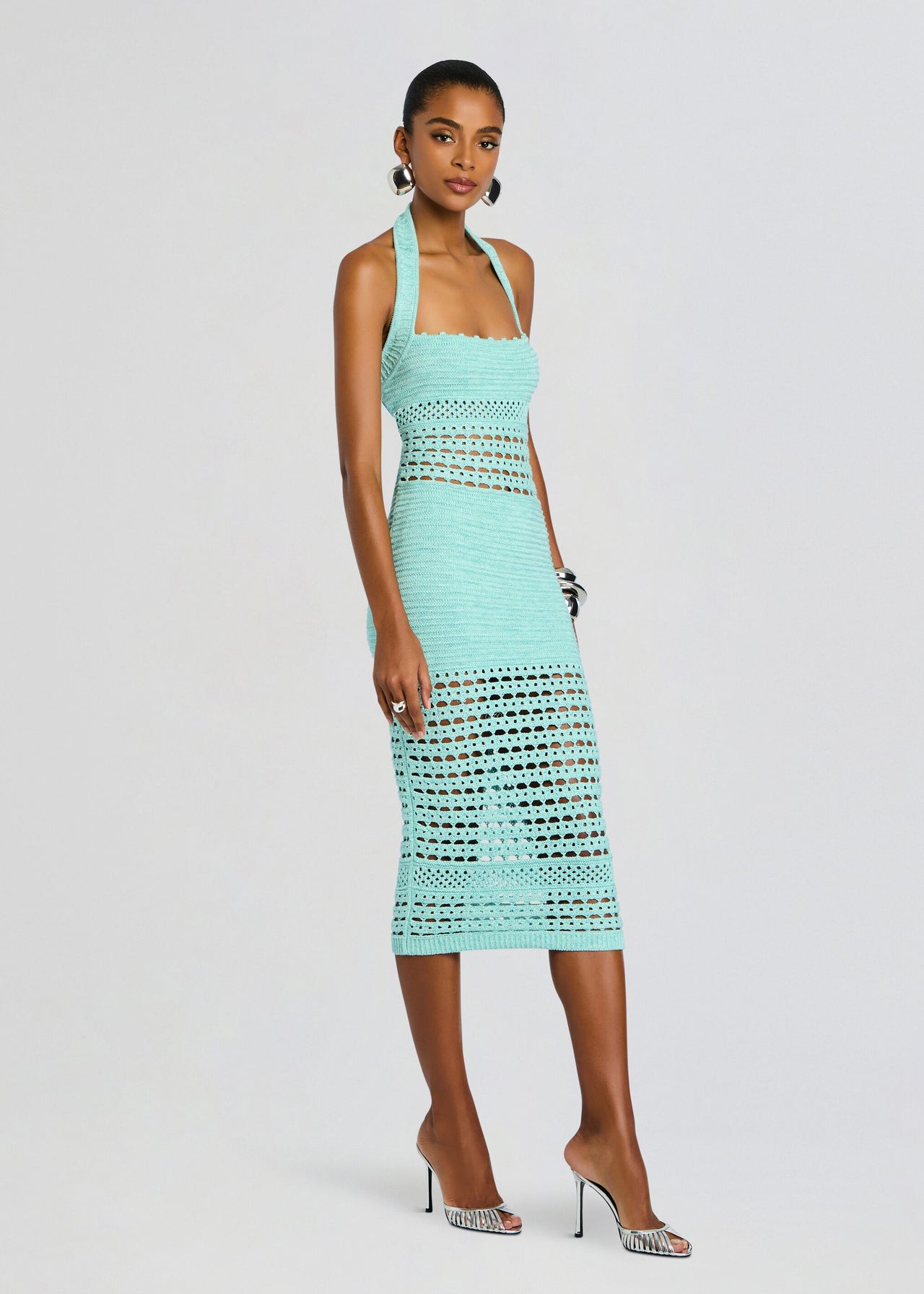 white christmas dresses retroféte Women's Jaycee Crochet Dress - Blue