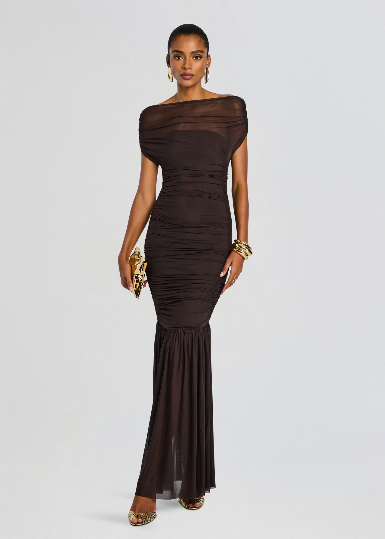 SEROYA Noel Gown in Chocolate - size XXS SEROYA Noel Gown in Chocolate - size XXS