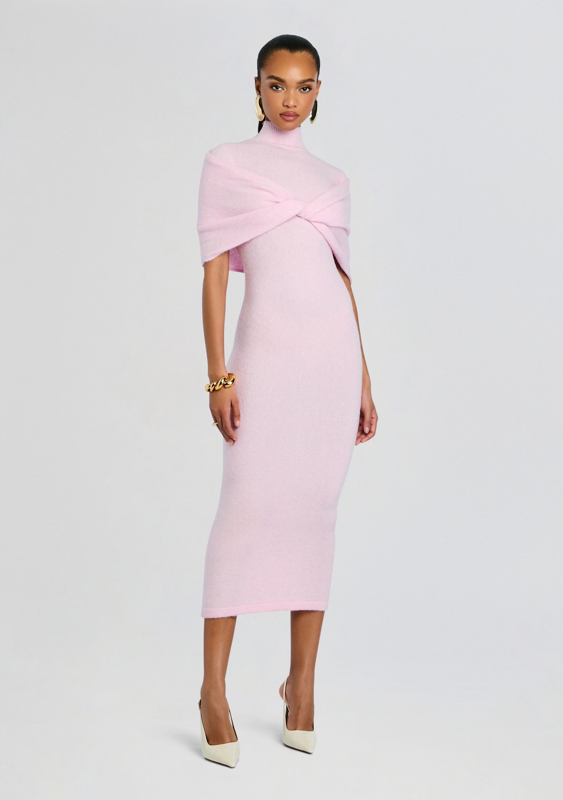 SER.O.YA Women's Wisteria Knit Midi Dress - Pink