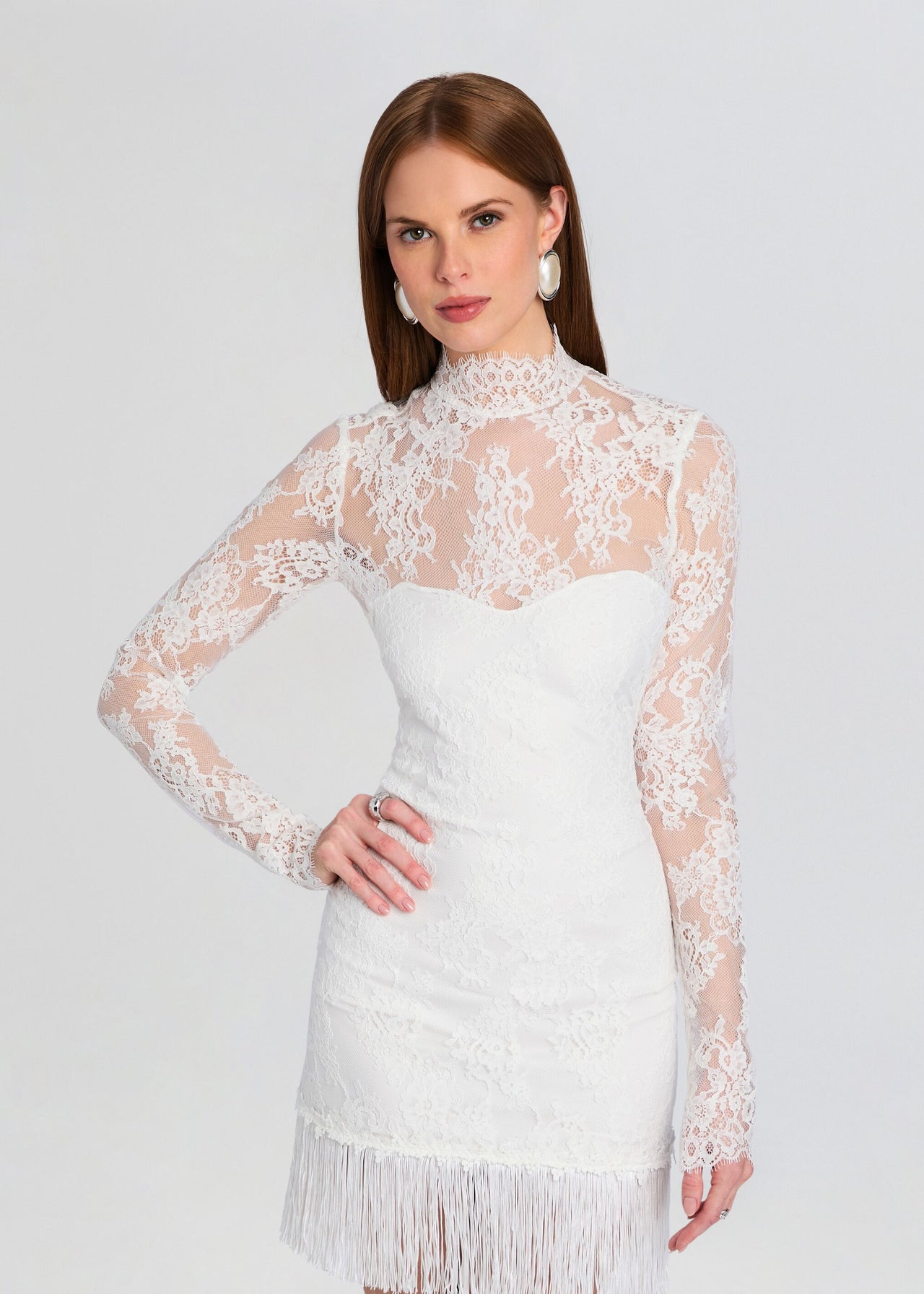retrofete Xylina Mini Dress in White retrofete Xylina Mini Dress in White