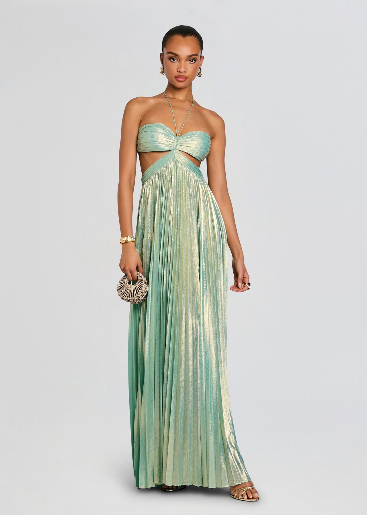Retrofete Keira Gown - Golden Mint