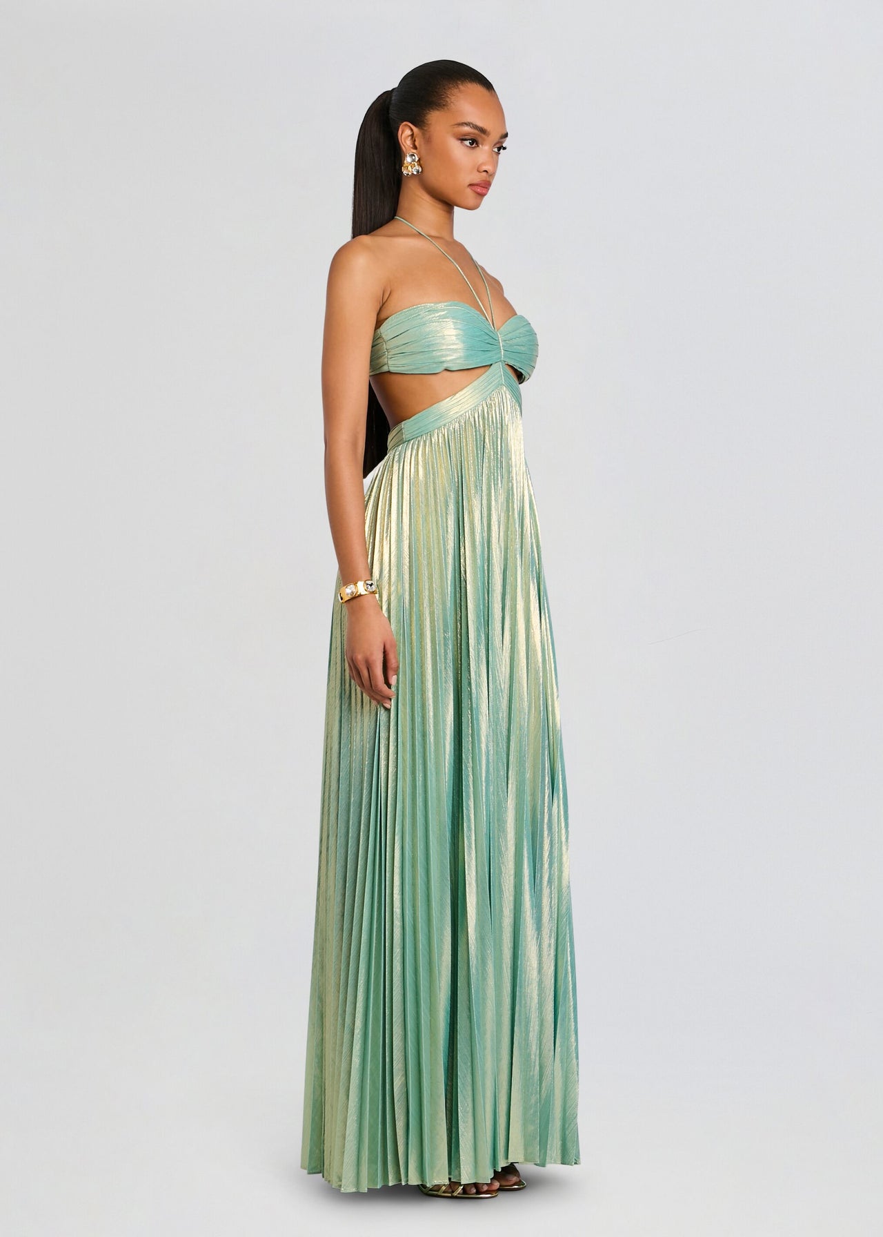 mint and gold maxi dress Kiyah Maxi Dress main image 0