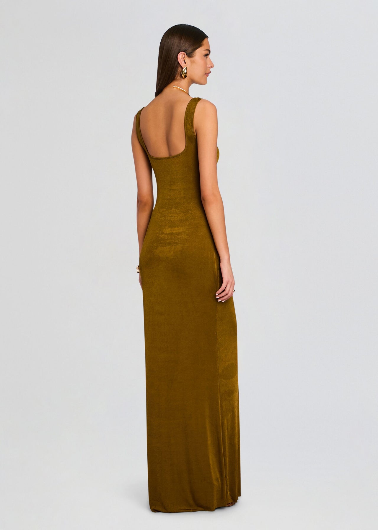 SEROYA Luna Dress in Olive