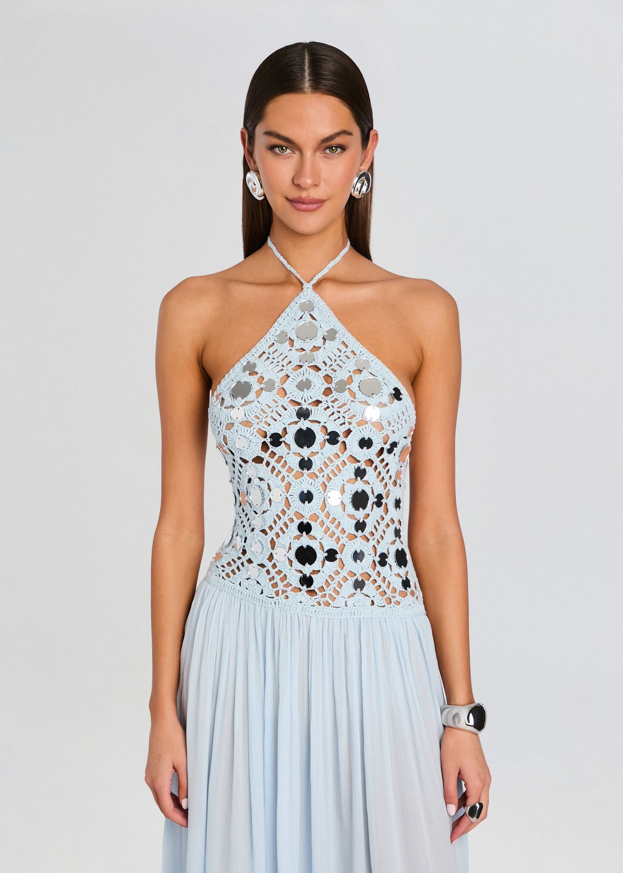 odetta pleated maxi dress Odetta Pleated Maxi Dress