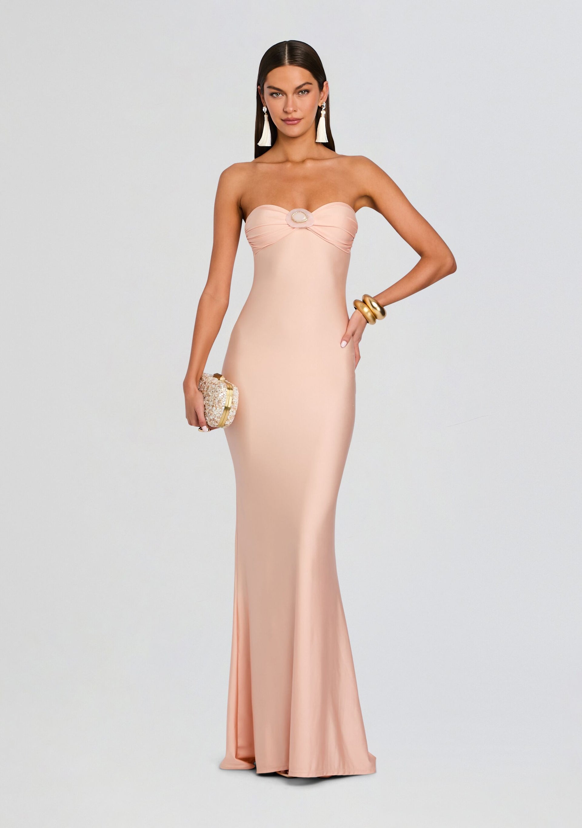 Shani Shemer Rose Maxi Dress in Pink