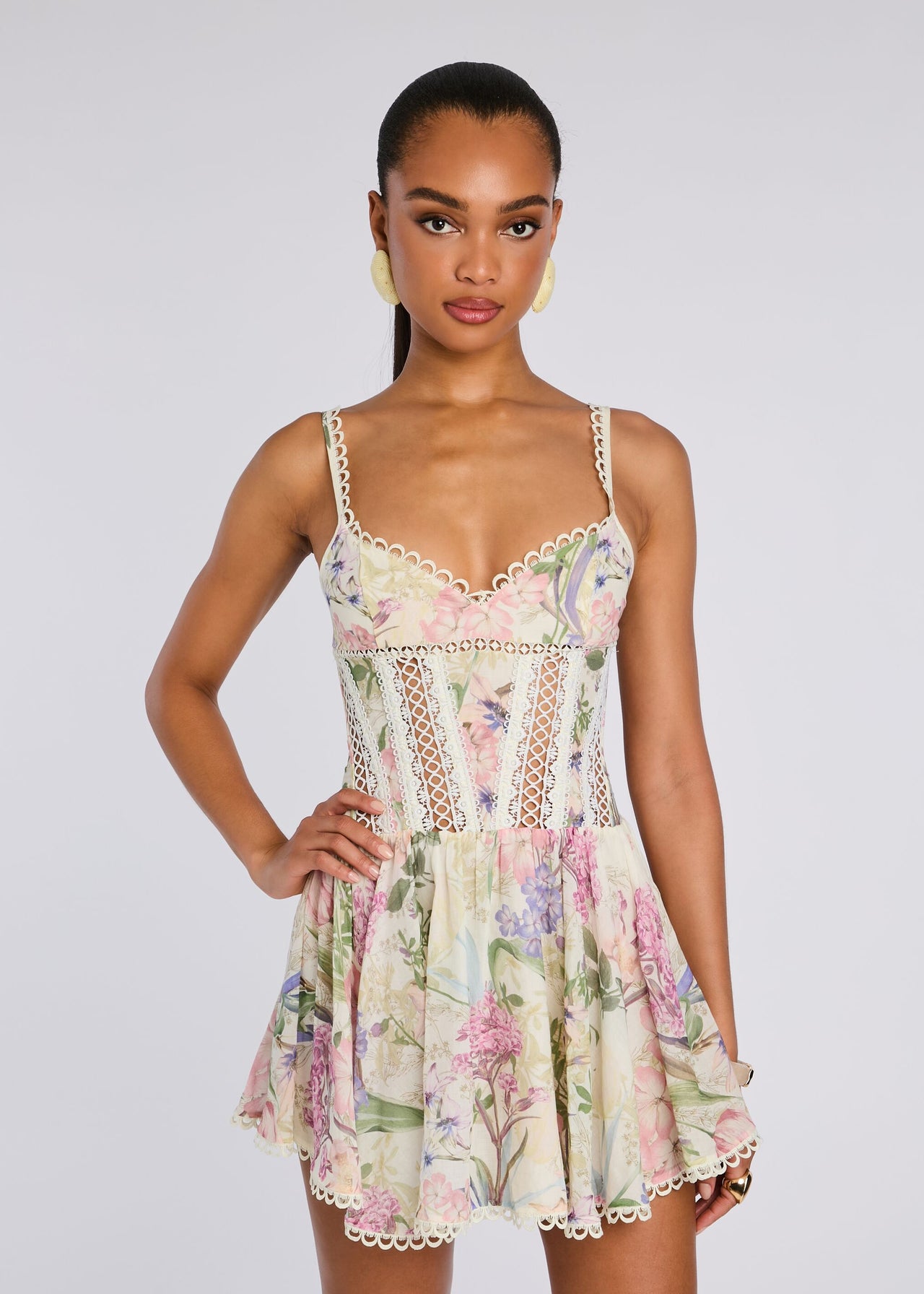 gardenia mini dress Short – Retrofete Mesh long sleeve mini Size:38 Long + 32 Waist(Adjust 2
