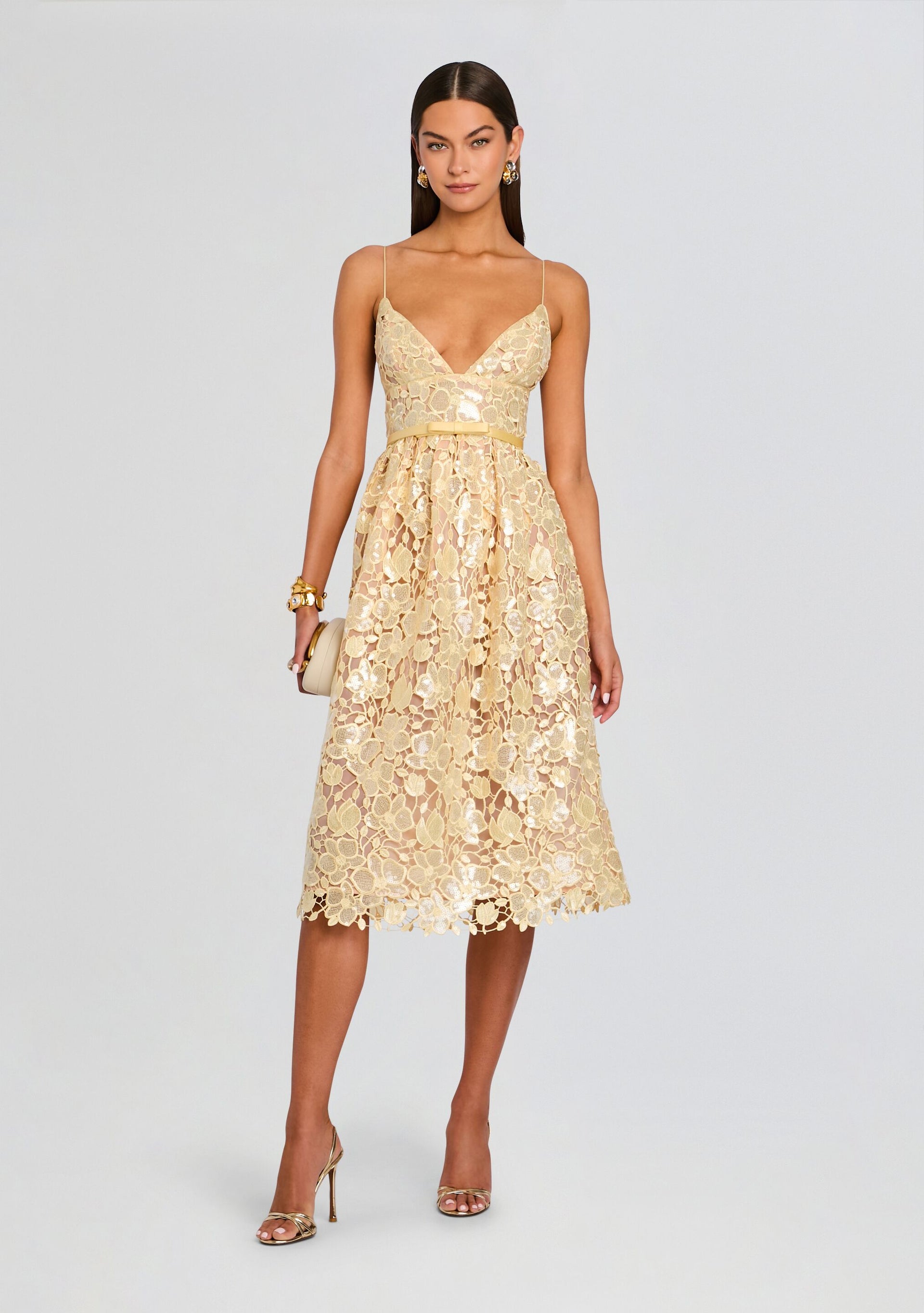 retrofete Eulalia Lace Dress in Lemon - size M retrofete Eulalia Lace Dress in Lemon - size M