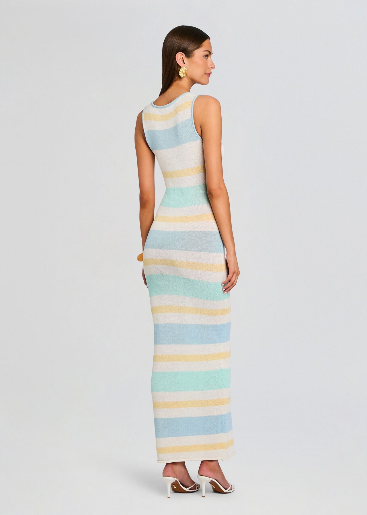 Seroya Jasmine Knit Dress - Pastel Stripe Seroya Jasmine Knit Dress - Pastel Stripe