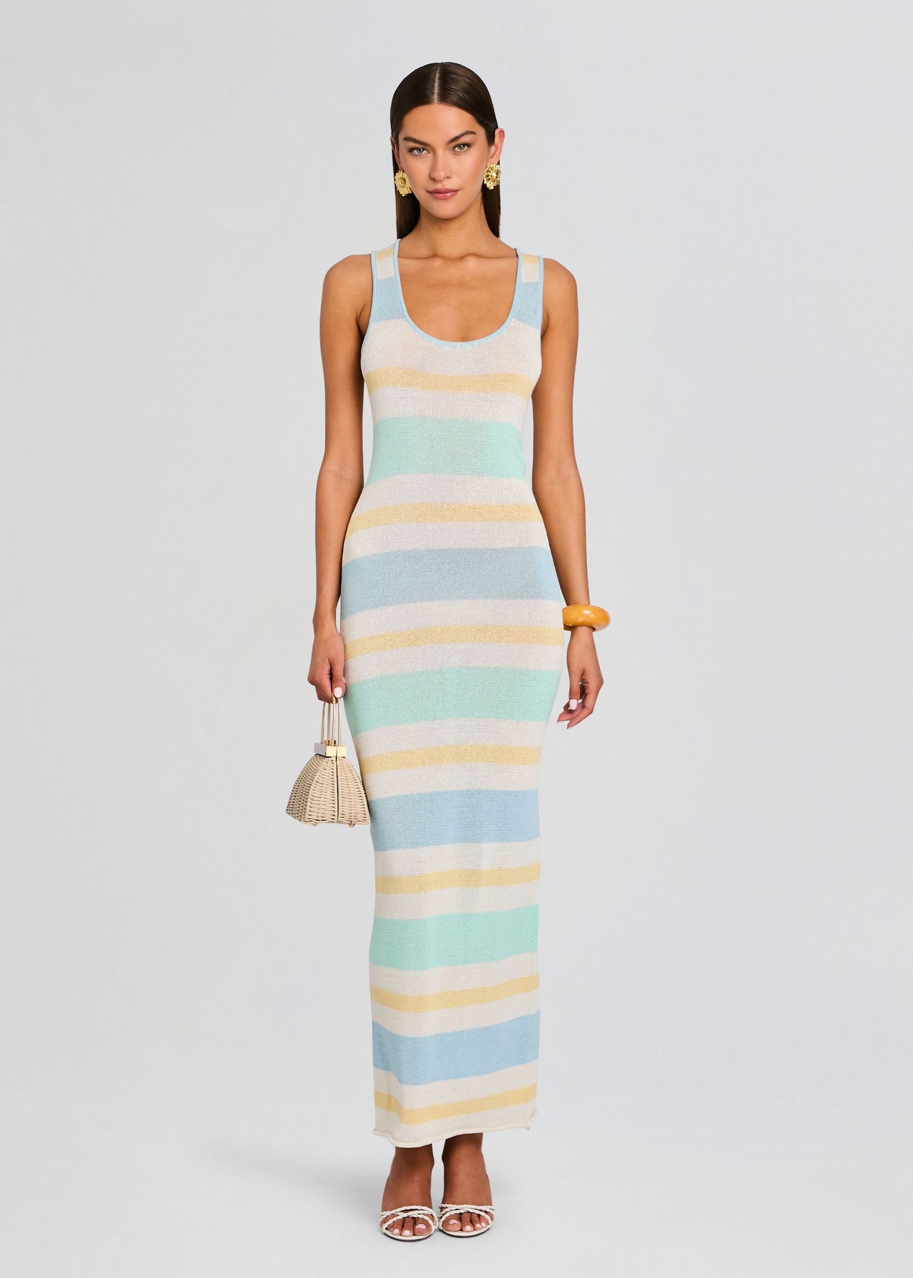 Seroya Jasmine Knit Dress - Pastel Stripe