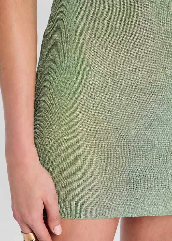 Benni Metallic Knit Mini Dress media 2 of 5