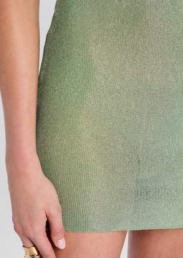 Benni Metallic Knit Mini Dress