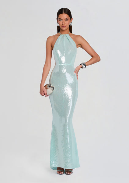 sachin and babi light blue dress Mint Backless Dress main image 0