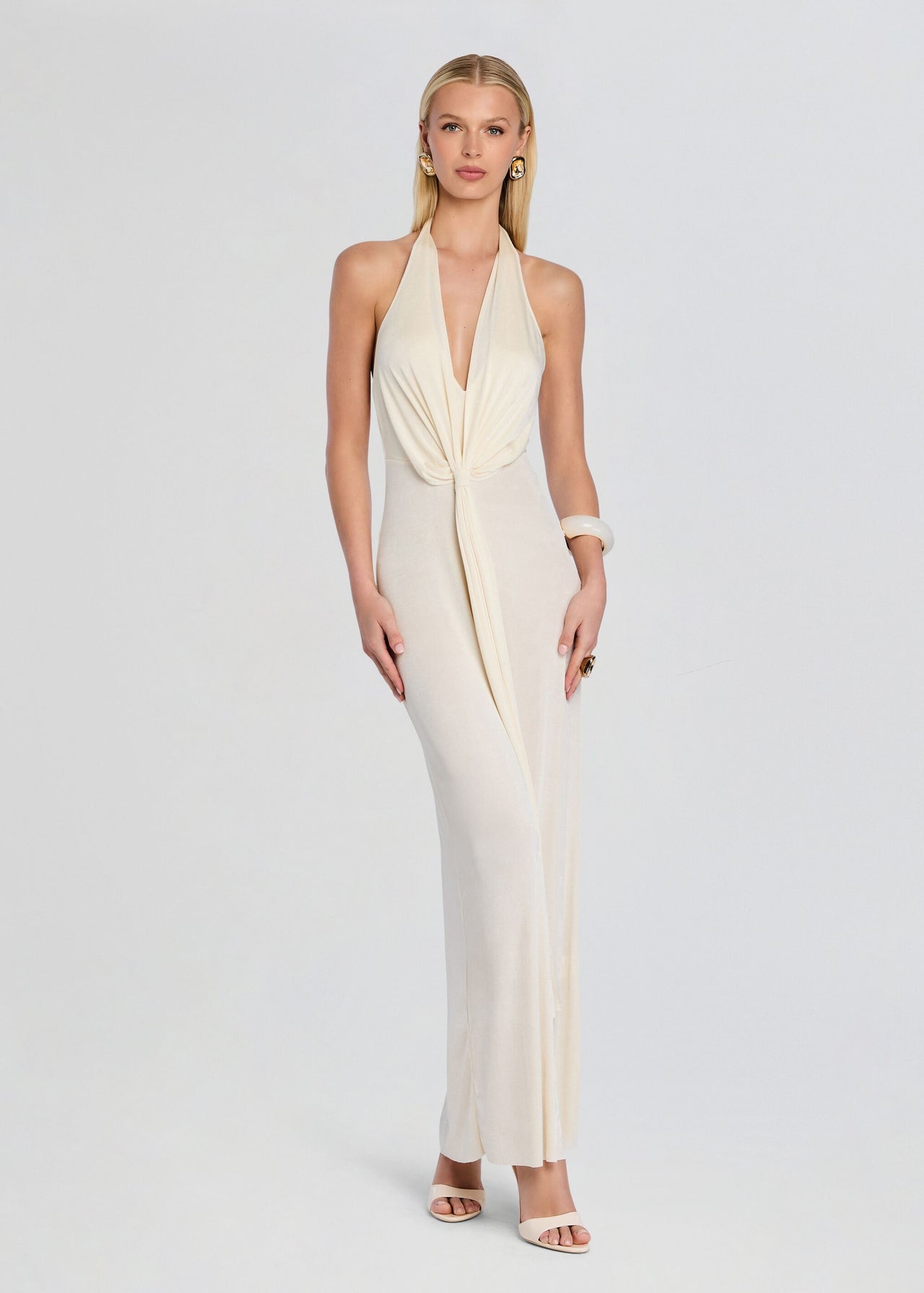 kayla maxi dress SEROYA Kayla Dress in Cream