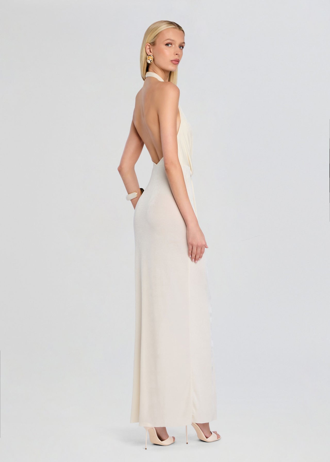 kayla maxi dress SEROYA Kayla Dress in Cream