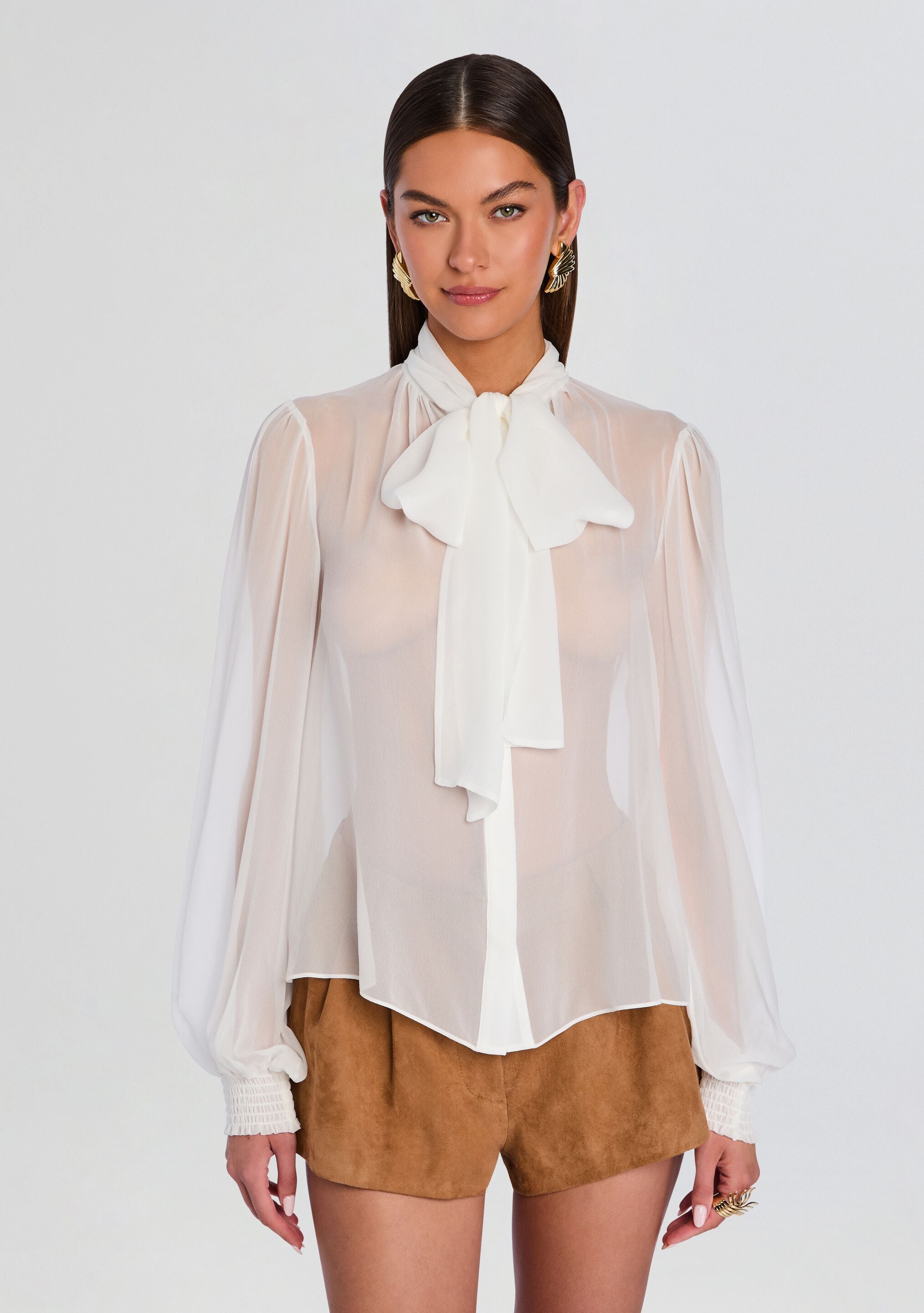 Hasli Silk Chiffon Top – Retrofete
