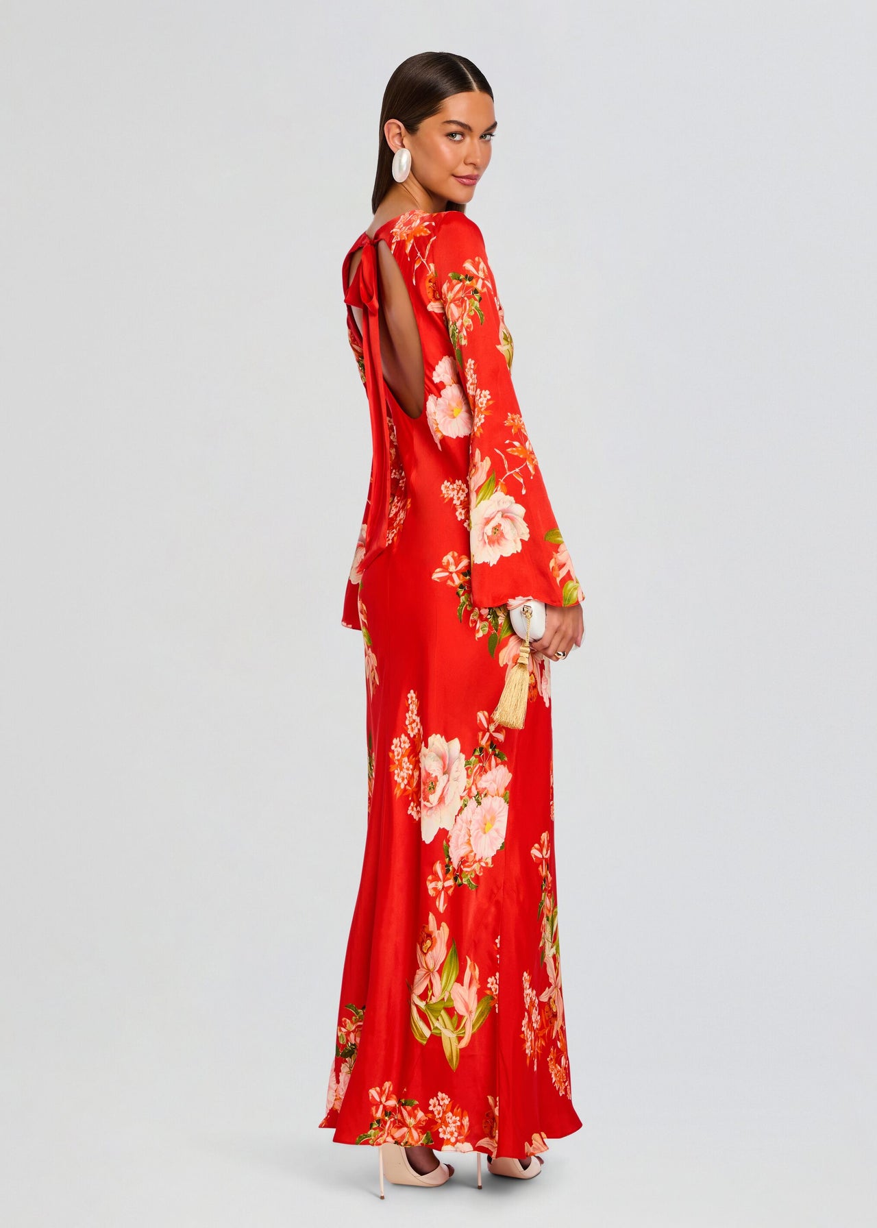maxi dress length for 5 1 Hemant & Nandita Hibi Back Ties Maxi Dress