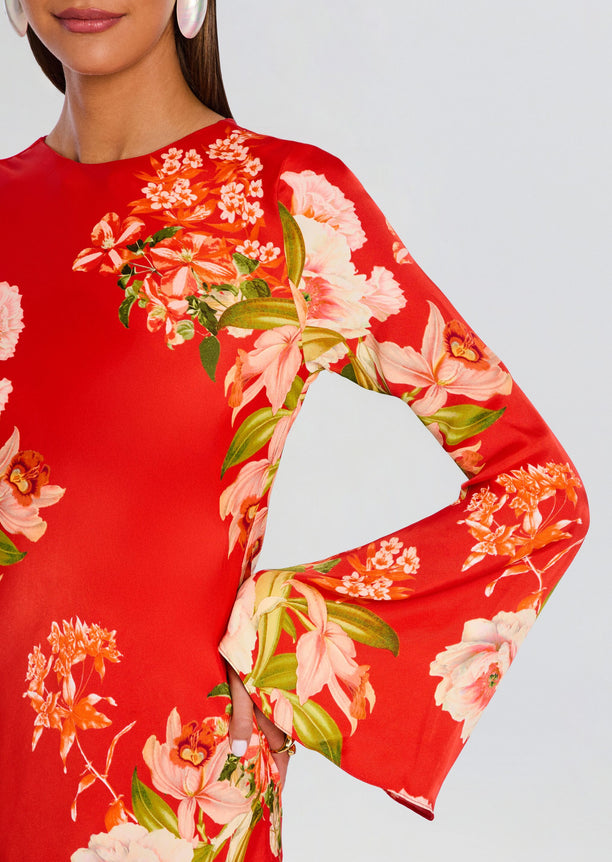 Hibi Back Ties Maxi Dress