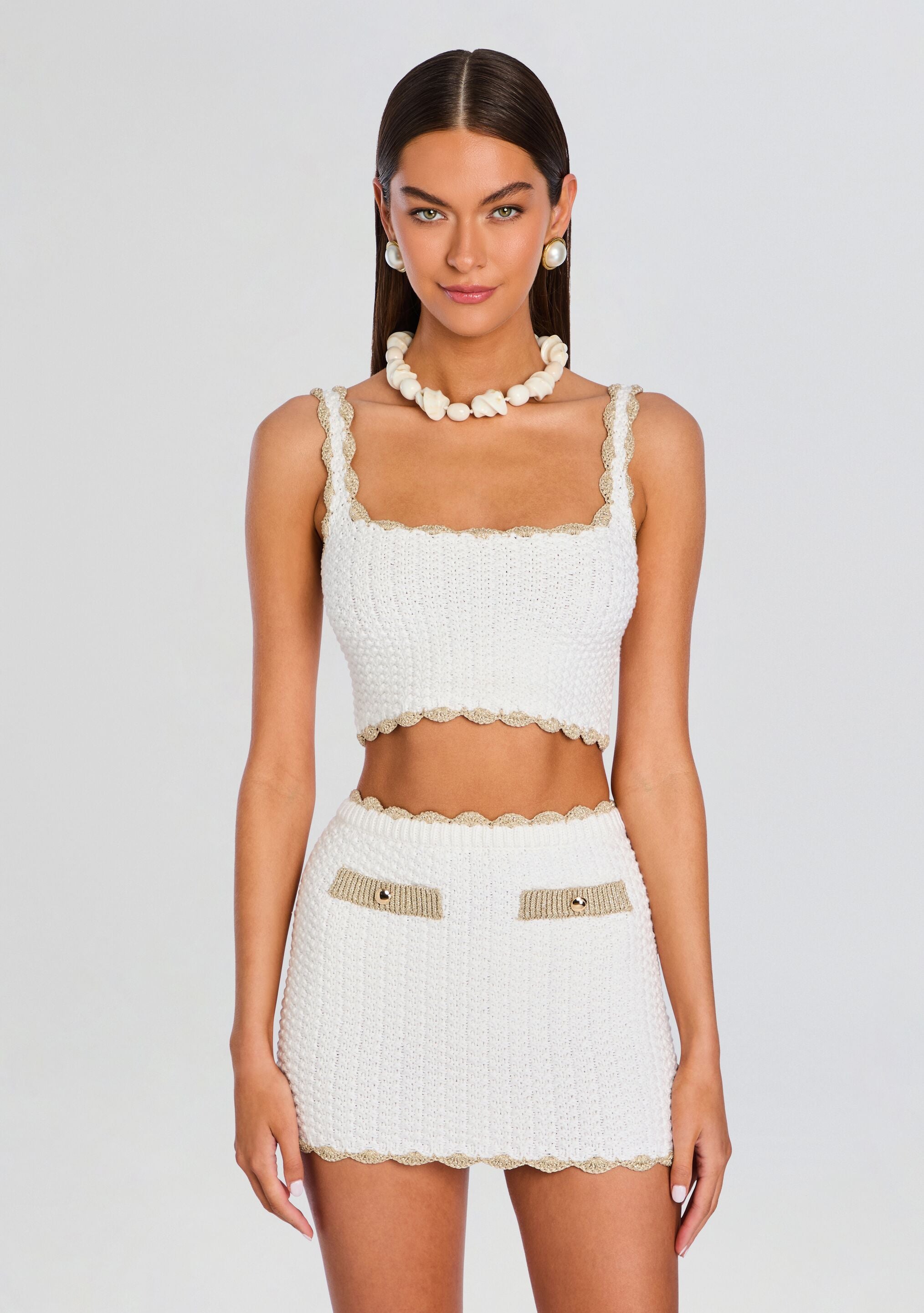 トップス MEIAS PAPER YARN MESH PO / ORPO Mesha Crochet Top – Retrofete