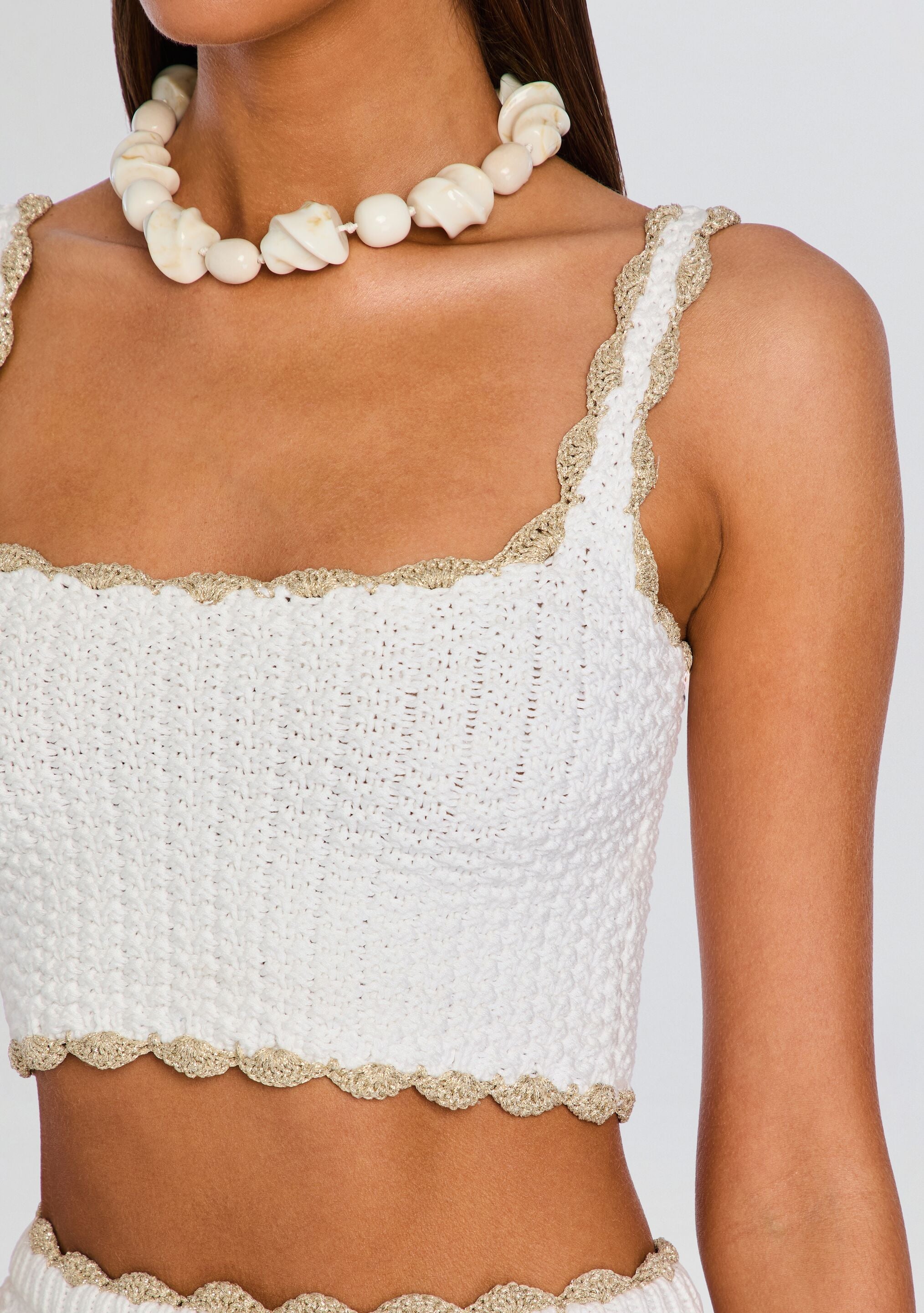 トップス MEIAS PAPER YARN MESH PO / ORPO Mesha Crochet Top – Retrofete