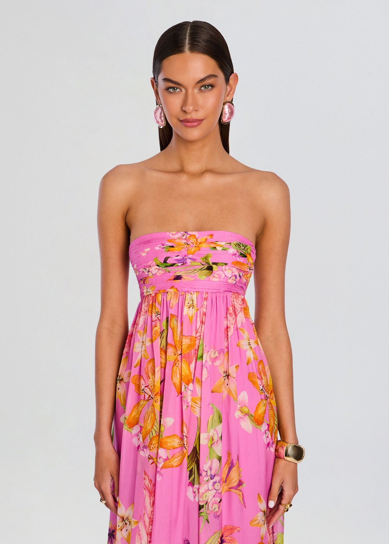 Posy Strapless Mini Dress  Retrofete