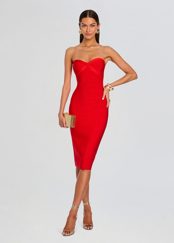Drussie Bandage Knit Dress media 1 of 5