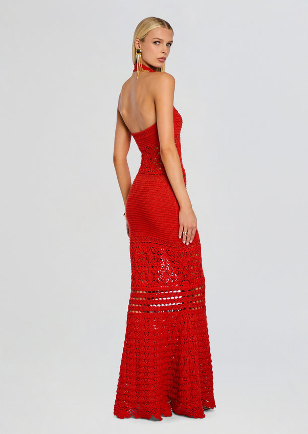 Peggie Crochet Maxi Dress