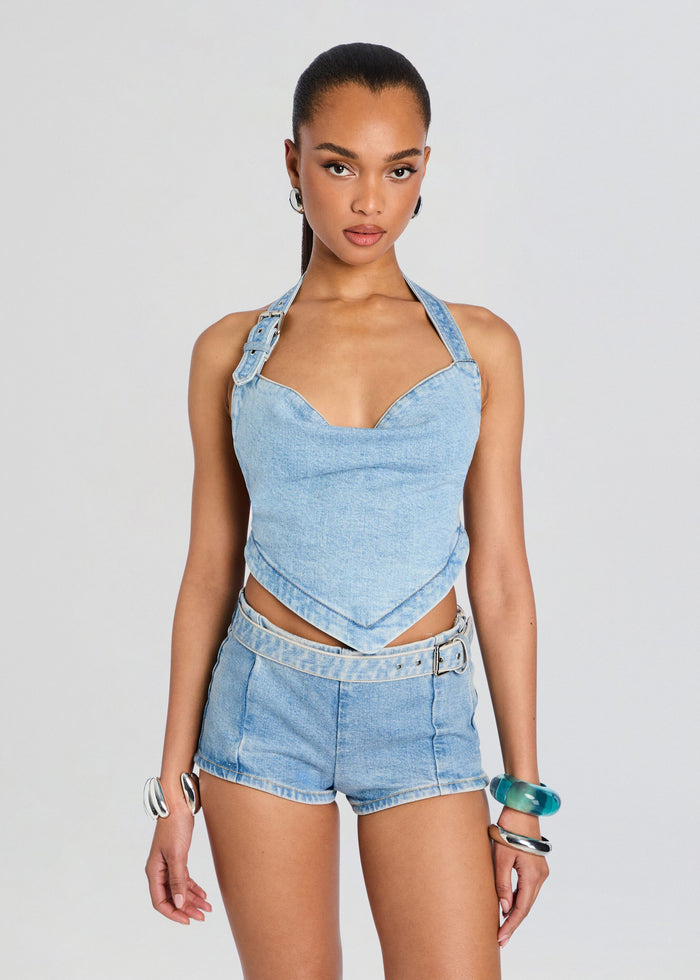 Amelisse Denim Top media 1 of 5