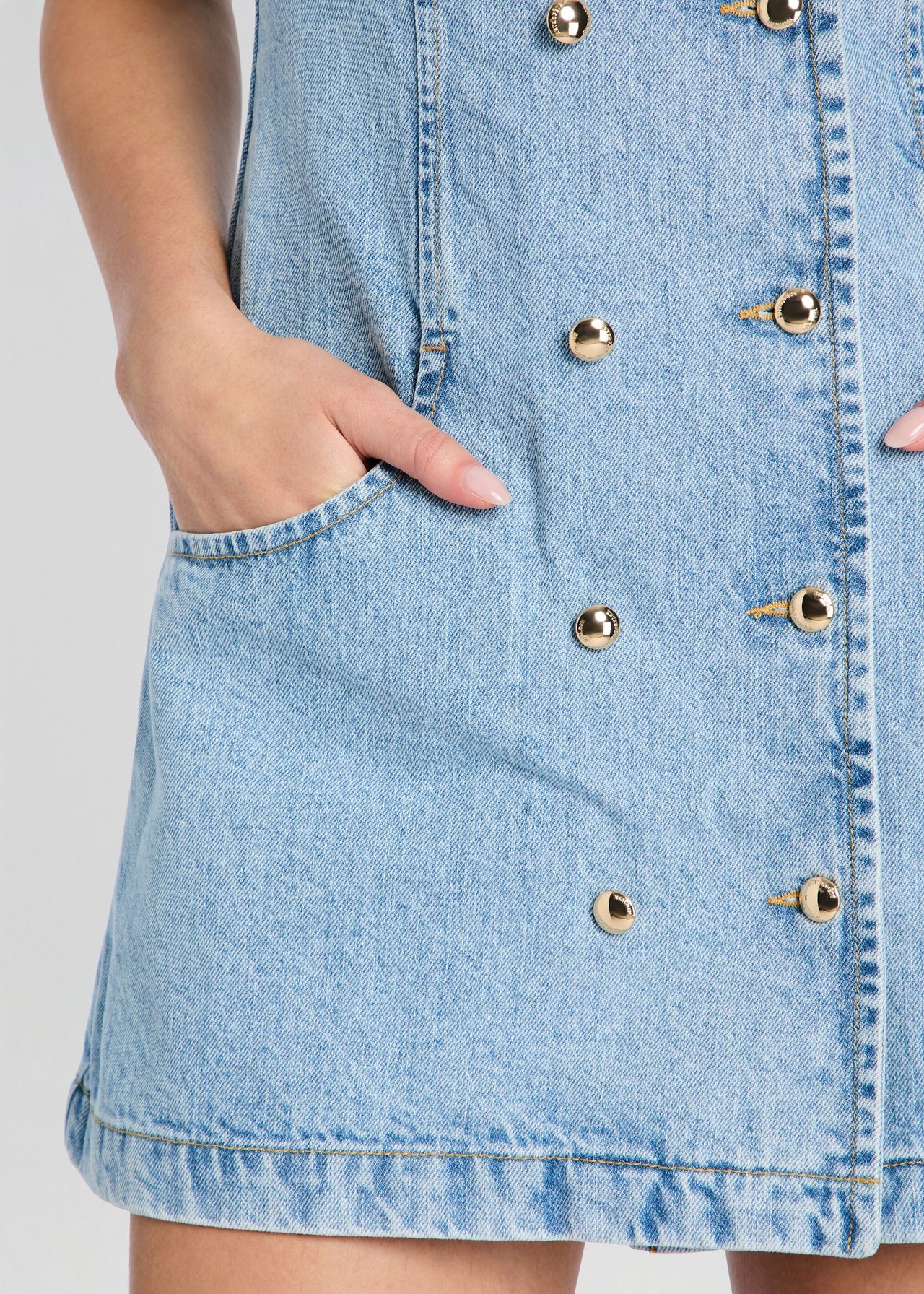 retroféte Women's Hanna Denim Dress - Blue