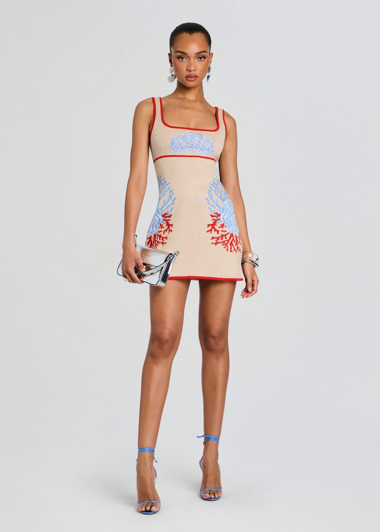 knit cocktail dress Retrofête Valcra | Print | Size XL DC60LASTCHANCEBUYS variant:41 Pup Makenna Knit Dress Womens formal Short Dresses