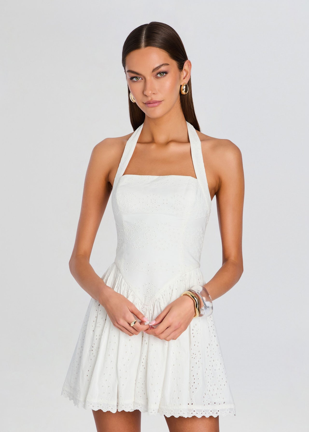 zenaida corset mini dress Women's Zana Mini Dress White in Size XL by Outcast