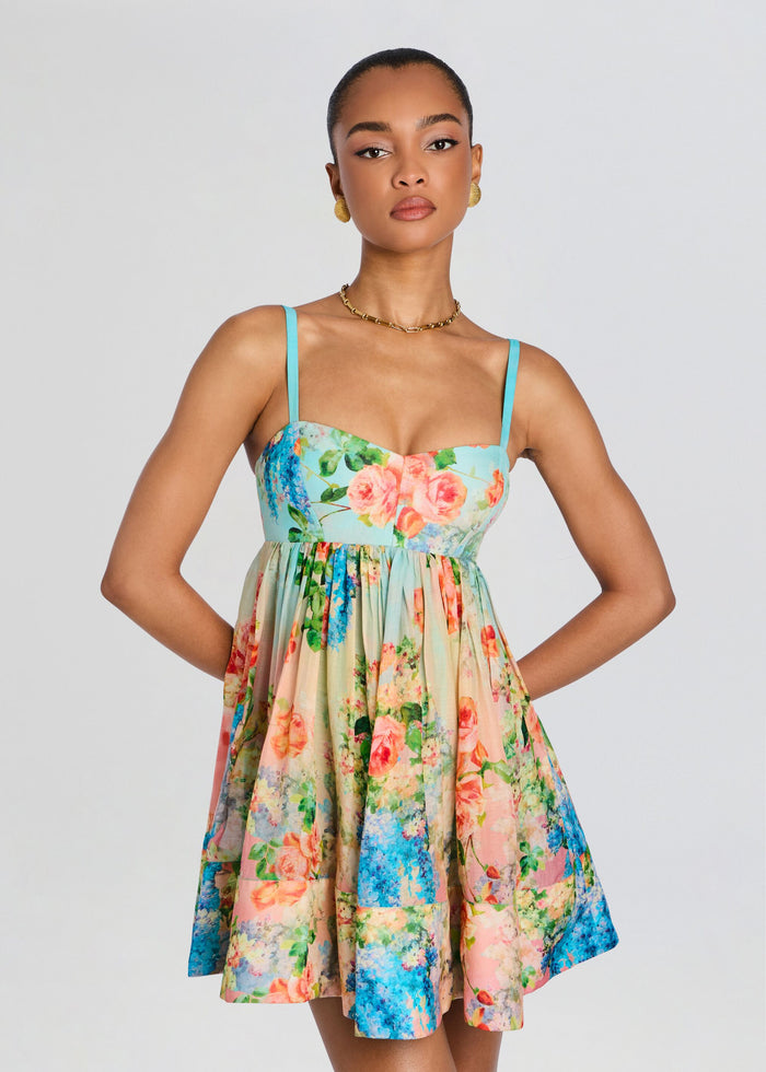 Aiba Short Dress With Quilted Yoke media 5 of 5