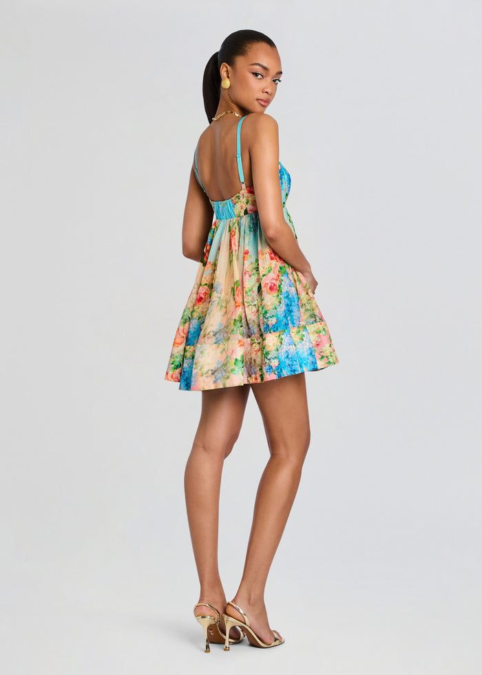 Aiba Short Dress With Quilted Yoke media 4 of 5