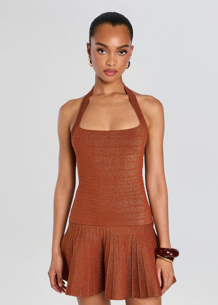 Serenna Metallic Knit Dress media 5 of 5