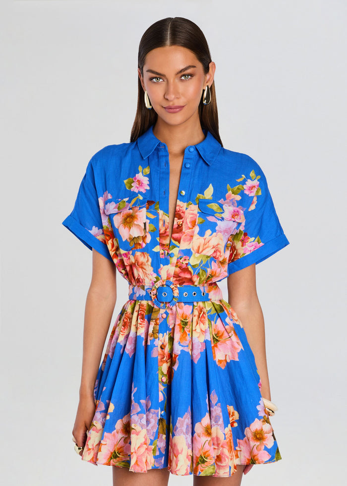 Vanya Short Dress With Buckle Belt media 5 of 5