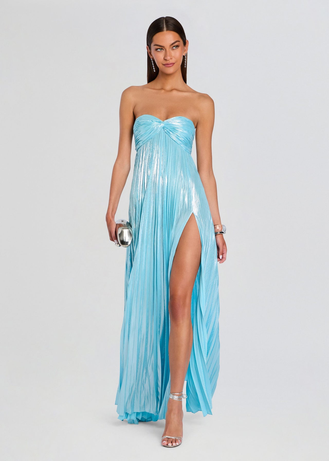 Sky Blue Floor Length Dress | Zoa Dress