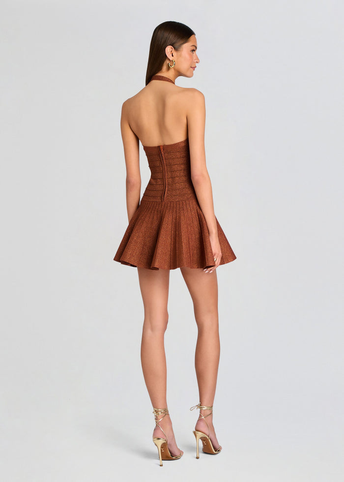 Delwen Metallic Bandage Knit Dress media 4 of 5