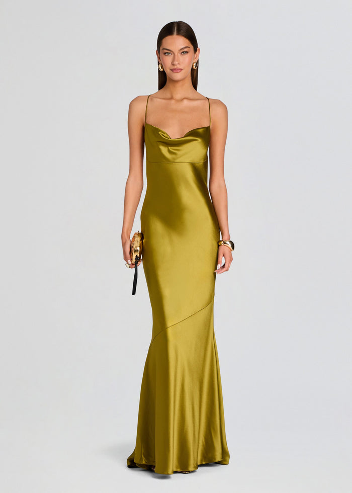 Lukka Satin Dress media 1 of 6