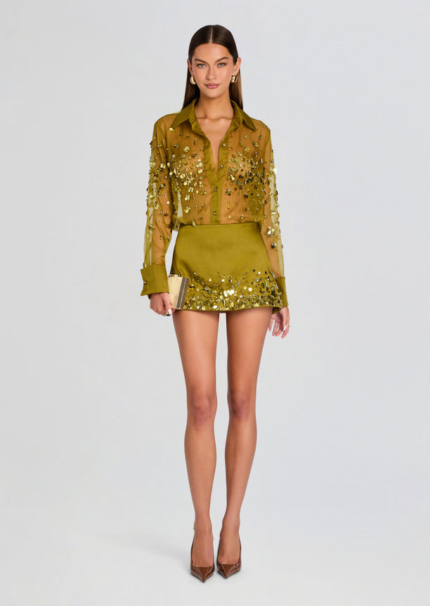 Quilly Embroidered Blouse