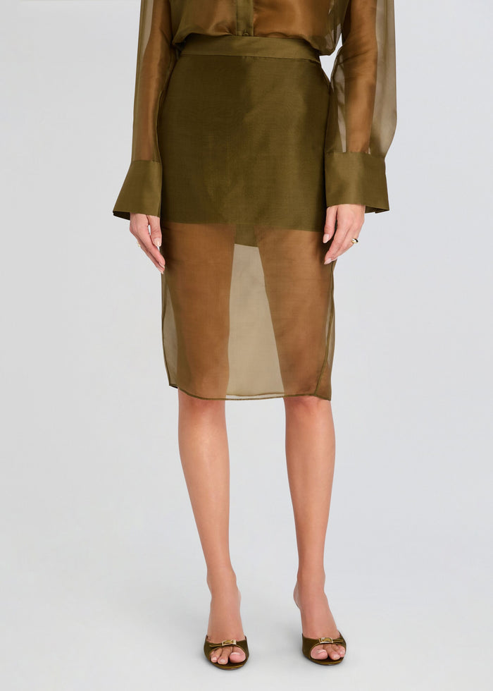Elda Silk Midi Skirt media 1 of 5