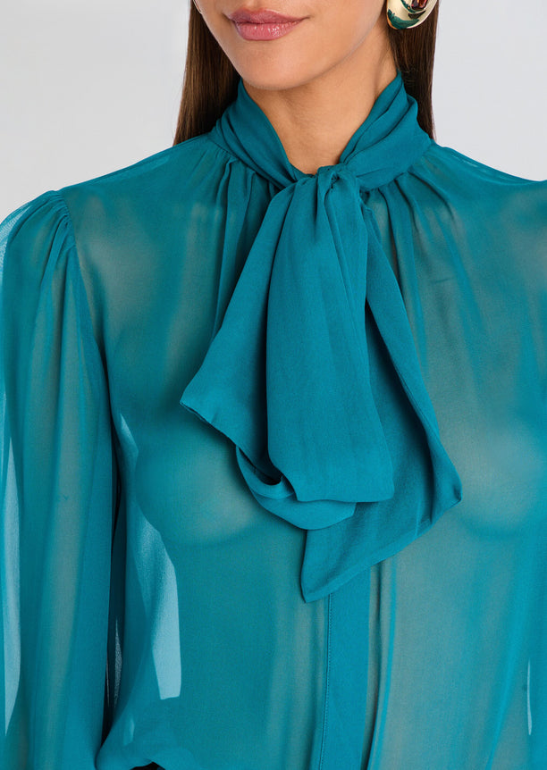 Hasli Silk Chiffon Top