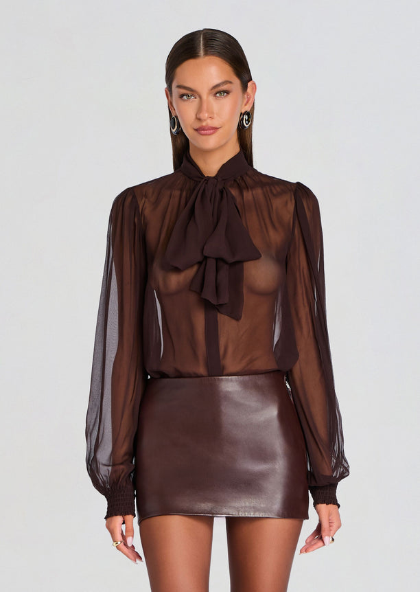 Hasli Silk Chiffon Top