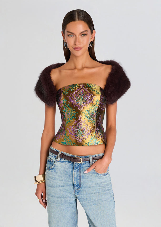 Morro Faux Fur Top
