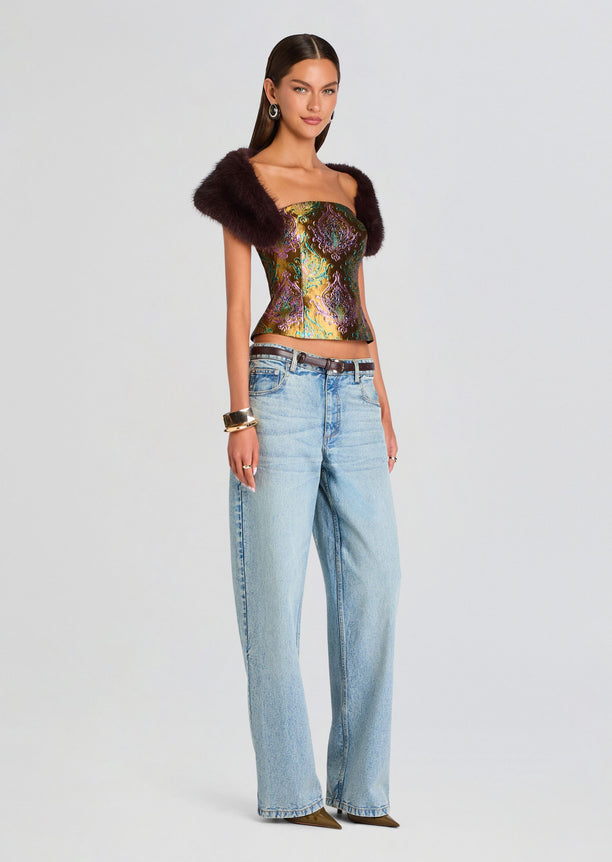 Morro Faux Fur Top