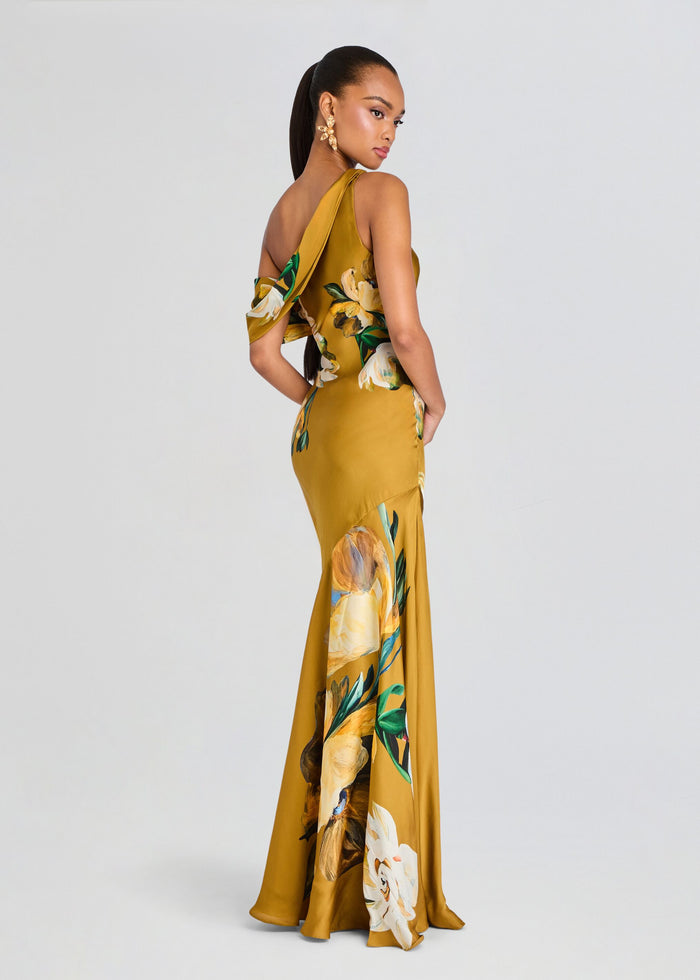 Erica One Shoulder Cowl Maxi Dress media 4 of 5